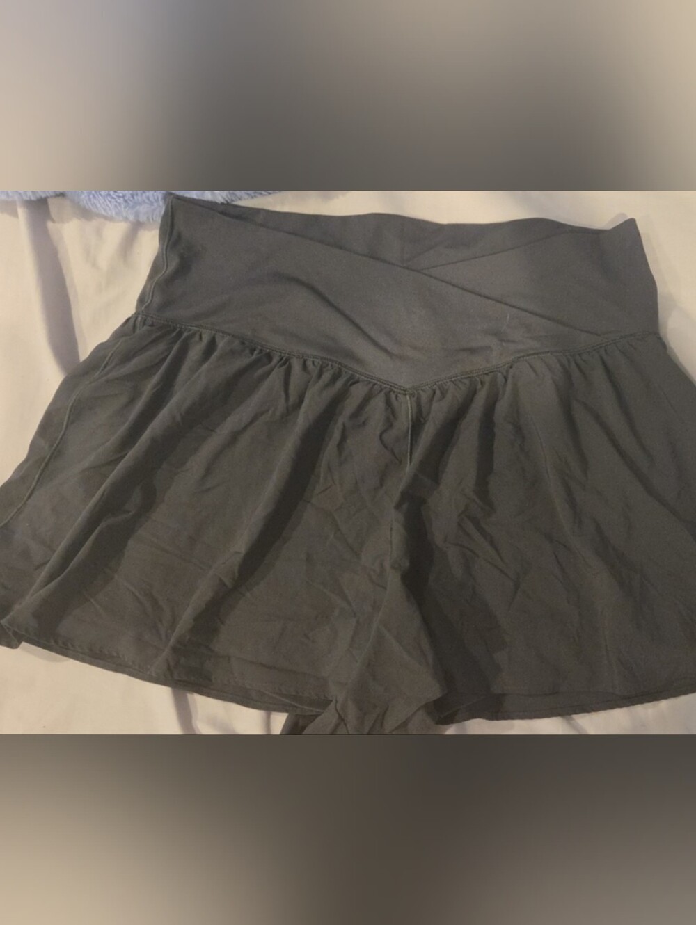 Offline Grey Flared Women's Skort with Wide Comfort Waistband